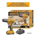 Ingco 1.5Ah 20V Lithium-ion Cordless Drill DriverCDLI20028 image-3