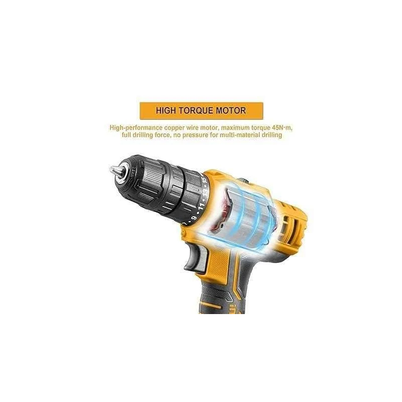 Ingco 1.5Ah 20V Lithium-ion Cordless Drill DriverCDLI20028 image-4