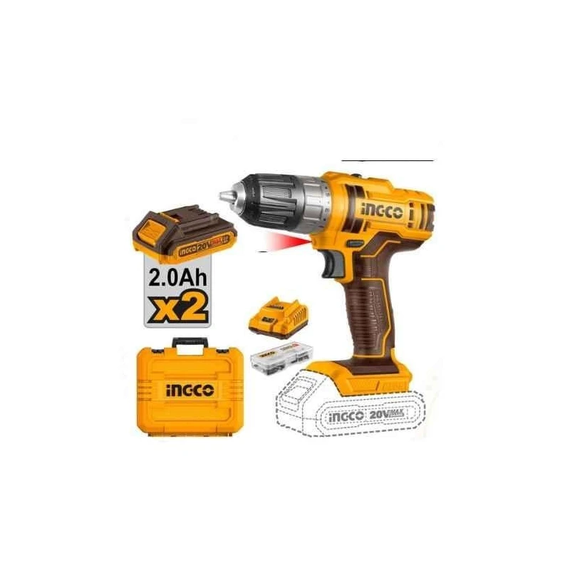 Ingco 20V 0.8-10mm Lithium-Ion Cordless DrillCDLI200528 image-1