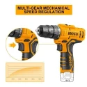 Ingco 12V Battery Operated Cordless Drill DriverCDLI12208 image-2