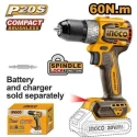 Ingco 20V 4Ah 13mm Compact Brushless Cordless Drill DriverCDLI206021 image-5