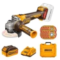 Ingco 900W 20V 100mm Cordless Angle GrinderCAGLI211041 image-2