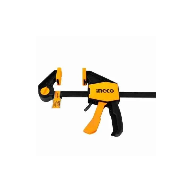 Ingco 80 x 600mm Yellow & Black Wood Bar ClampsHQBC24802 image-1