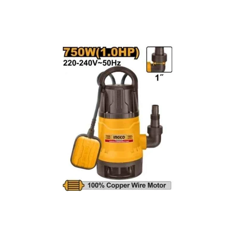 Ingco 1HP 25mm Sewage Submersible Water PumpSPD7508 image-1