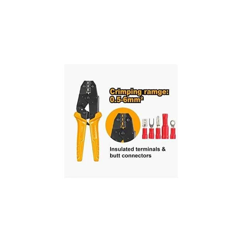 Ingco 9 inch Ratchet Crimping PlierHRCPJ0506 image-1