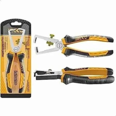 Ingco 6 inch Chrome Vanadium Steel Wire Stripping PlierHWSP08168 image-1