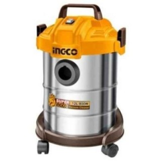 Ingco 800W 12 Litre Cartridge Filter Yellow & Silver Wet & Dry Vacuum Cleaner with AccessoriesVC14122 image-2