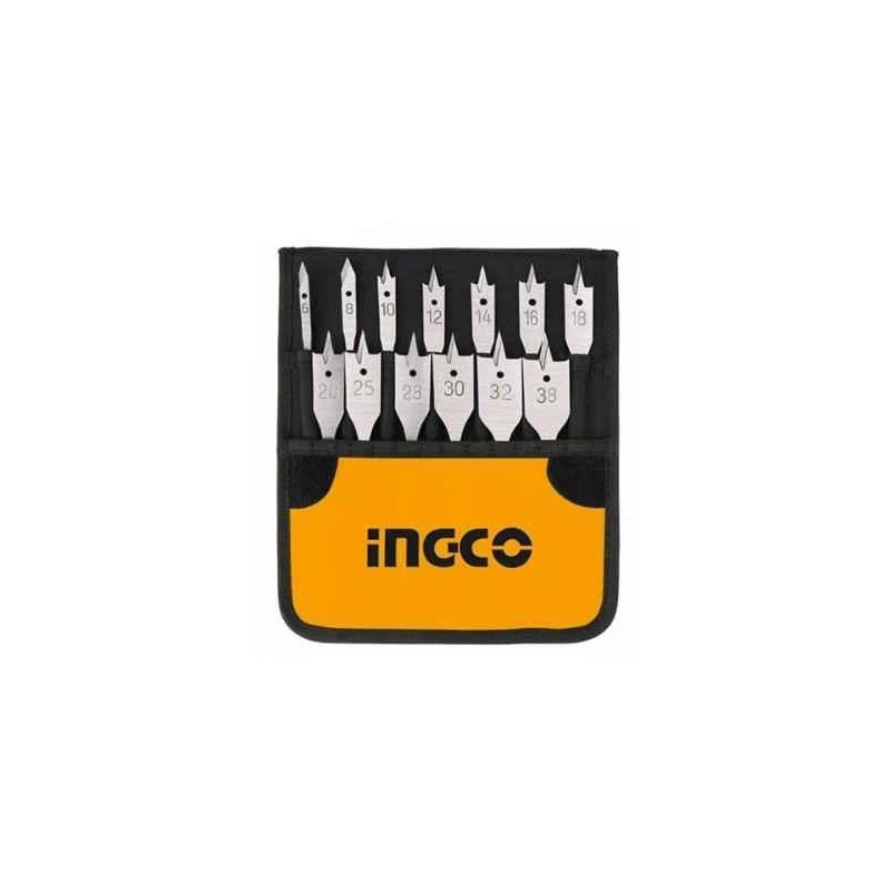 Ingco 13 Pcs Flat Wood Drill Bits SetAKD41301 image-1