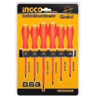Ingco Yellow Screwdriver SetHKISD0608  image-1