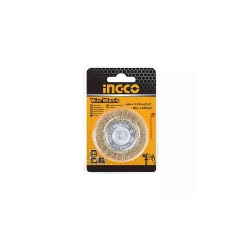 Ingco 100mm Wire Wheel BrushWB41001 image-1