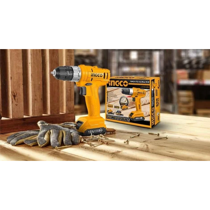 Ingco 12V Lithium-Ion Cordless DrillCDLI1211 image-2