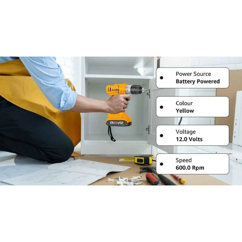 Ingco 12V Lithium-Ion Cordless DrillCDLI1211 image-5