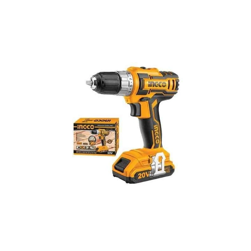 Ingco 20V 0.8-10mm Lithium-Ion Cordless DrillCDLI20021 image-1