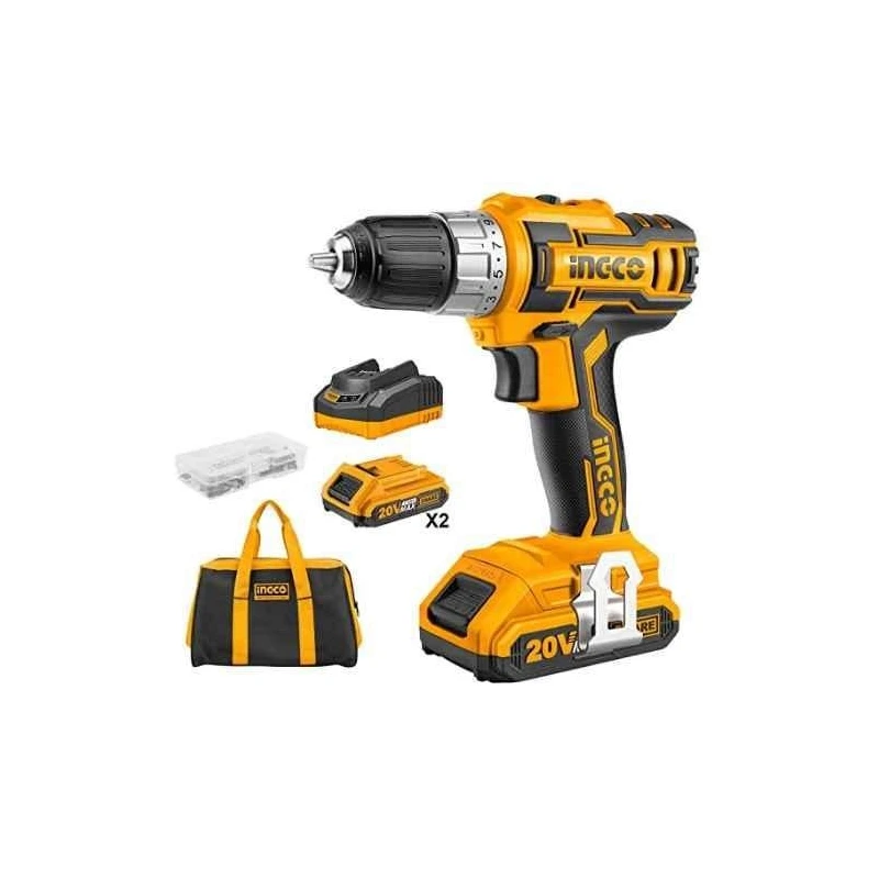 Ingco 20V Lithium-Ion Cordless DrillCDLI2002 image-1