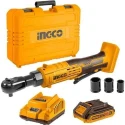 Ingco 20V 3/8 inch Cordless Ratchet Wrench with 2Ah BatteryCharger & SocketsCDRLI2060152 image-1