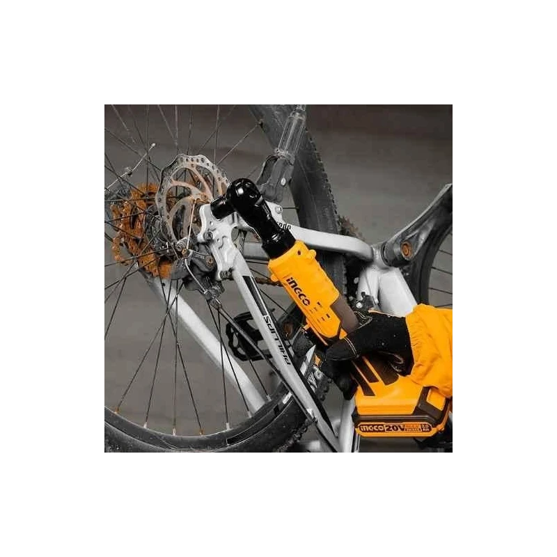 Ingco 20V 3/8 inch Cordless Ratchet Wrench with 2Ah BatteryCharger & SocketsCDRLI2060152 image-4