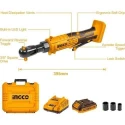 Ingco 20V 3/8 inch Cordless Ratchet Wrench with 2Ah BatteryCharger & SocketsCDRLI2060152 image-5