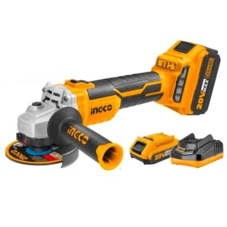 Ingco 100mm 20V Li-ion Cordless Angle GrinderCAGLI2010082 image-1