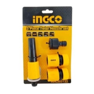 Ingco 5 Pcs Plastic Hose Quick Connector Twist Nozzle SetHHCS05122 image-1