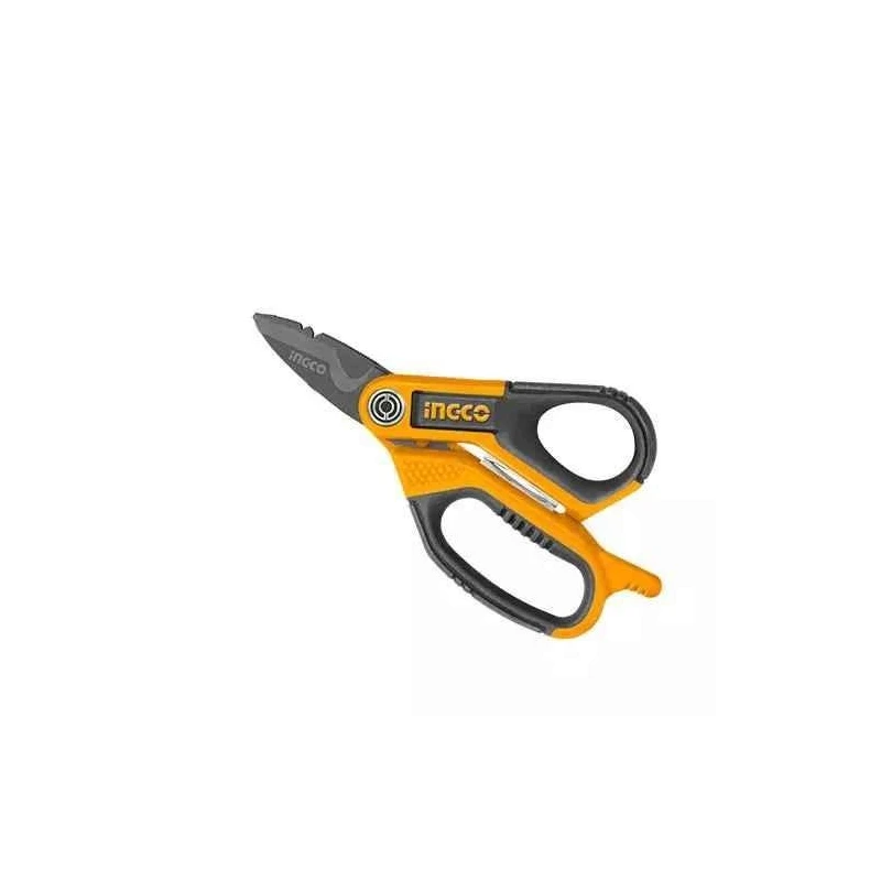 Ingco 7 inch Titanium Plated Stainless Steel Electrician ScissorHES051708 image-1