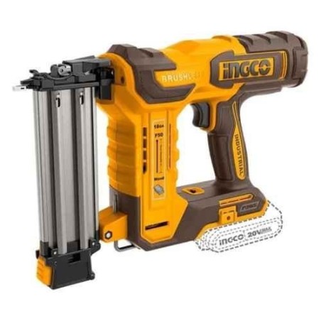 Ingco 20V Cordless Lithium-Ion Brad Nailer Kit with AccessoriesCBNLI5005 image-1