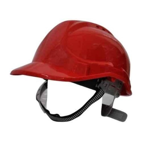 Ingco Plastic HDPE Red Safety Helmet with VentsHSH210 image-1