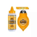 Ingco Black & Yellow Chalk Line Reel with 1 Pc Bottle Chalk & 1 Pc Spirit BubbleHCLR0130  image-3