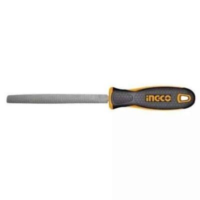 Ingco 200 mm T12 Steel Black Half Round FileHWHF088  image-1