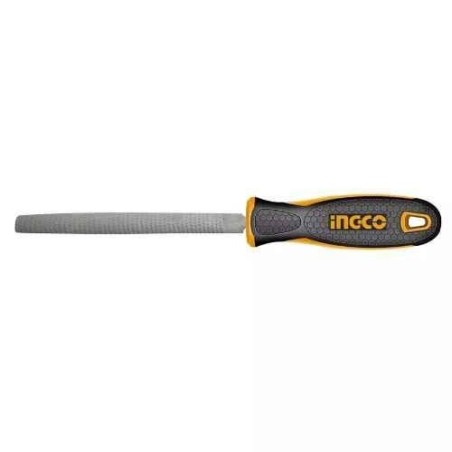 Ingco 200 mm T12 Steel Black Half Round FileHWHF088  image-1