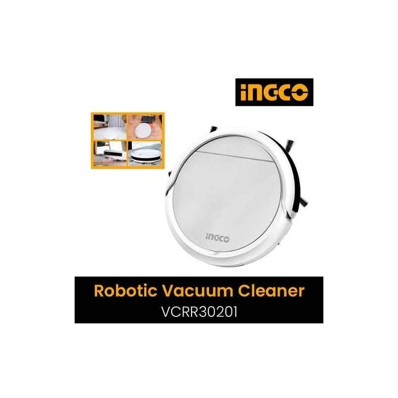 Ingco 500-800Pa 2000mAh 300x75mm Robotic Vacuum Cleaner with Cliff Detect Sensors & Anti-WindingVCRR30201 image-4