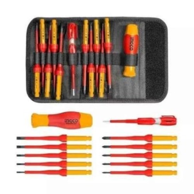 Ingco Yellow & Red Screwdriver SetHKISD1201  image-1