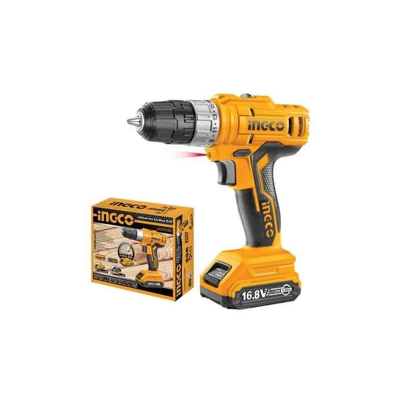 Ingco 16.8V 0.8-10mm Lithium-Ion Cordless DrillCDLI1611 image-1