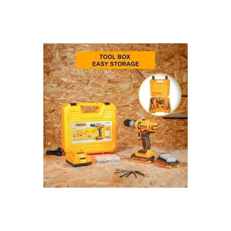 Ingco 54 Pcs 0-1500rpm 20V Impact Drill Machine KitCIDLI201452 image-3