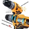 Ingco 54 Pcs 0-1500rpm 20V Impact Drill Machine KitCIDLI201452 image-5