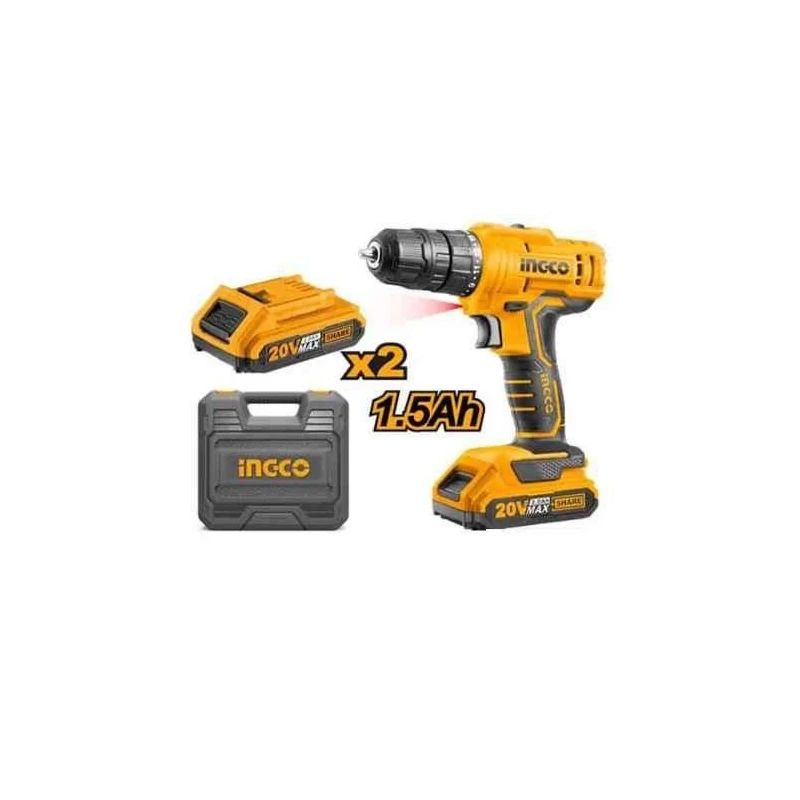 Ingco 20V 0.8-10mm Lithium-Ion Cordless DrillCDLI20012 image-1