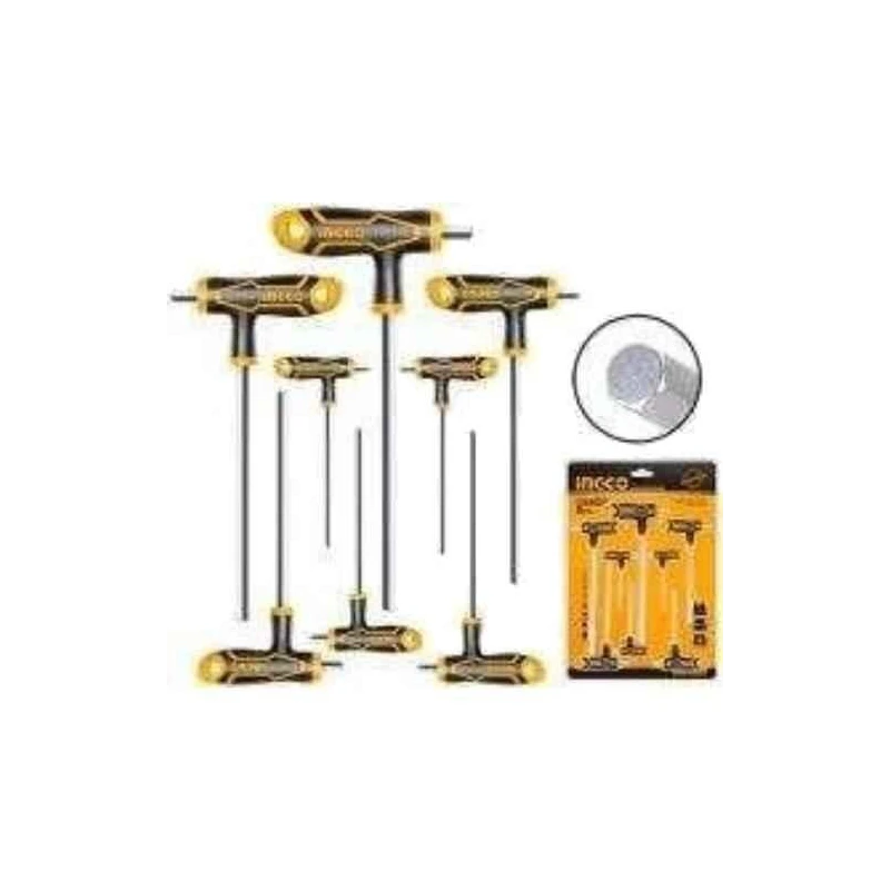 Ingco 8 Pcs T-Handle Hex Wrench SetHHKT8081 image-1