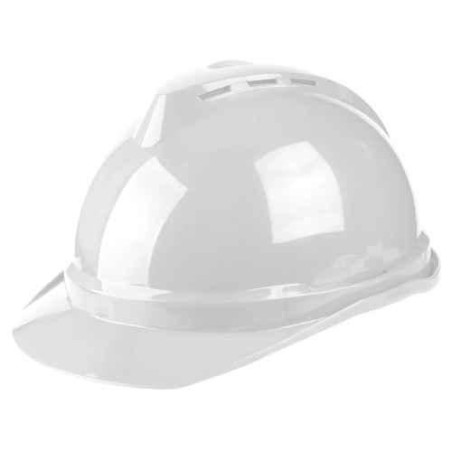 Ingco PE White Safety Helmet with Vents & ChinstrapHSH202 image-1