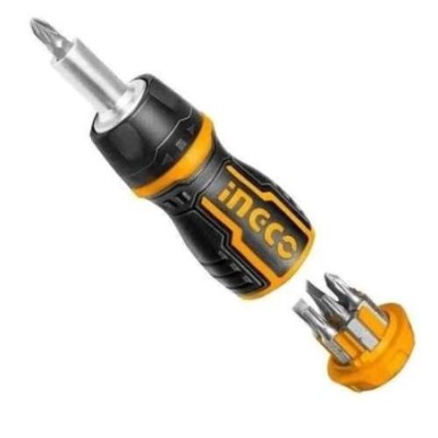 Ingco 1/4 inchx25mm 8 in 1 Stubby Screwdriver SetAKISDS0708 image-1
