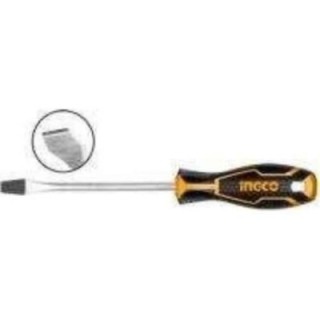 Ingco 100mm CR-V Slotted Polished ScrewdriverHS285100 image-1