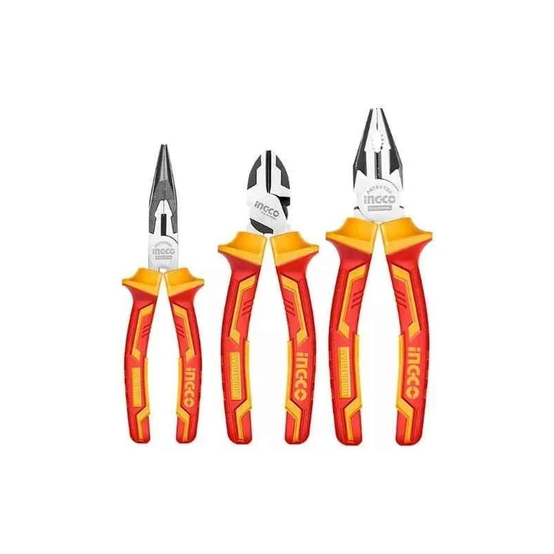Ingco 3 Pcs Insulated Pliers SetHIKPS28318 image-1