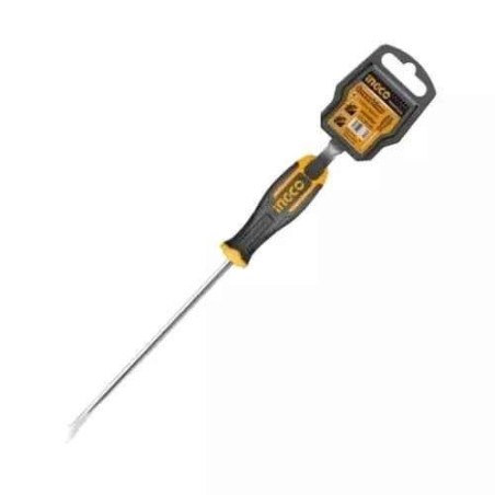 Ingco SL8x150mmS2 Cr-V Steel Chrome & Blue Multipurpose Portable Screw DriverHS688150 image-1