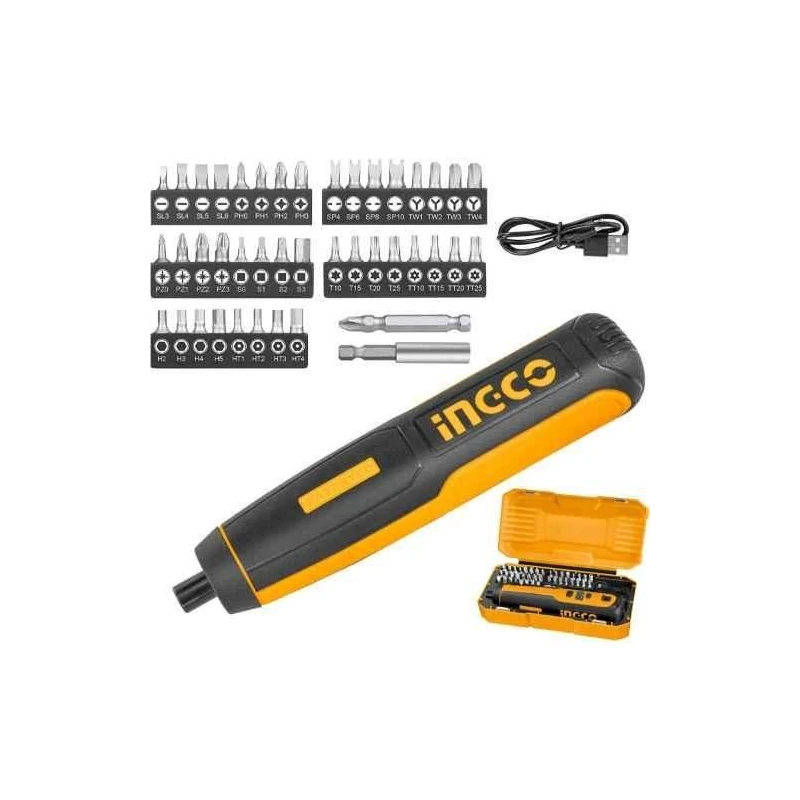 Ingco 46 Pcs 4V Cordless Screwdriver Drill Driver KitCSDLI0403 image-6