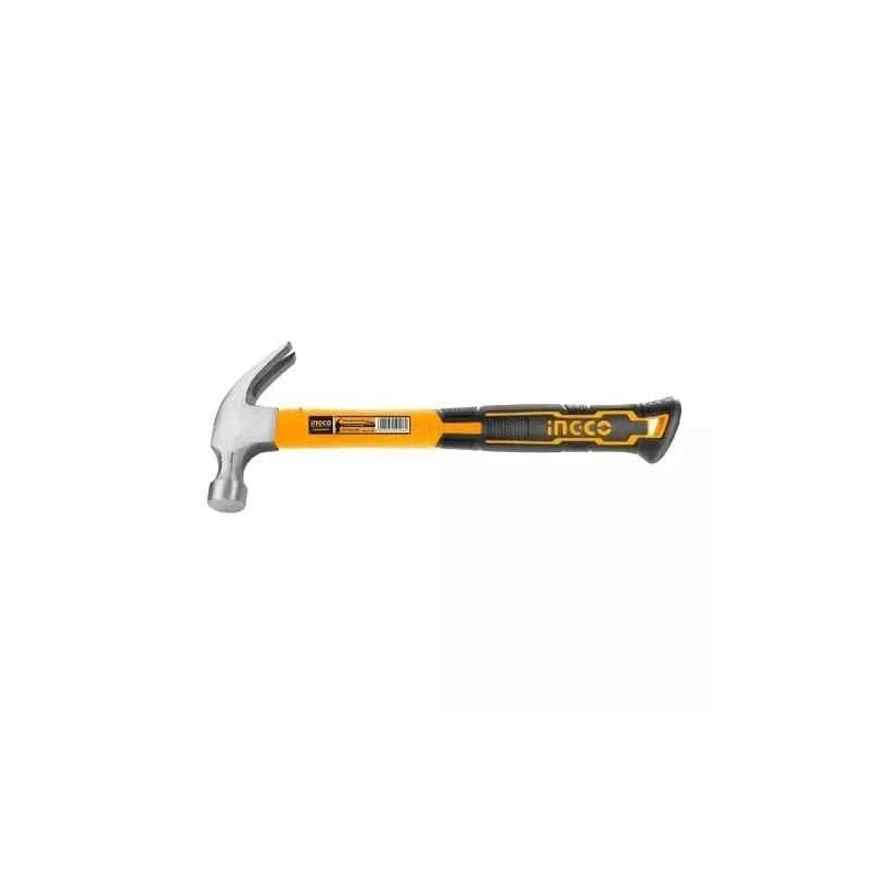 Ingco Carbon Steel Yellow & Black Claw HammerHCHS8016 image-1