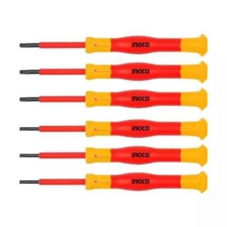 Ingco Yellow & Red Screwdriver SetHKIPSD0601 image-1
