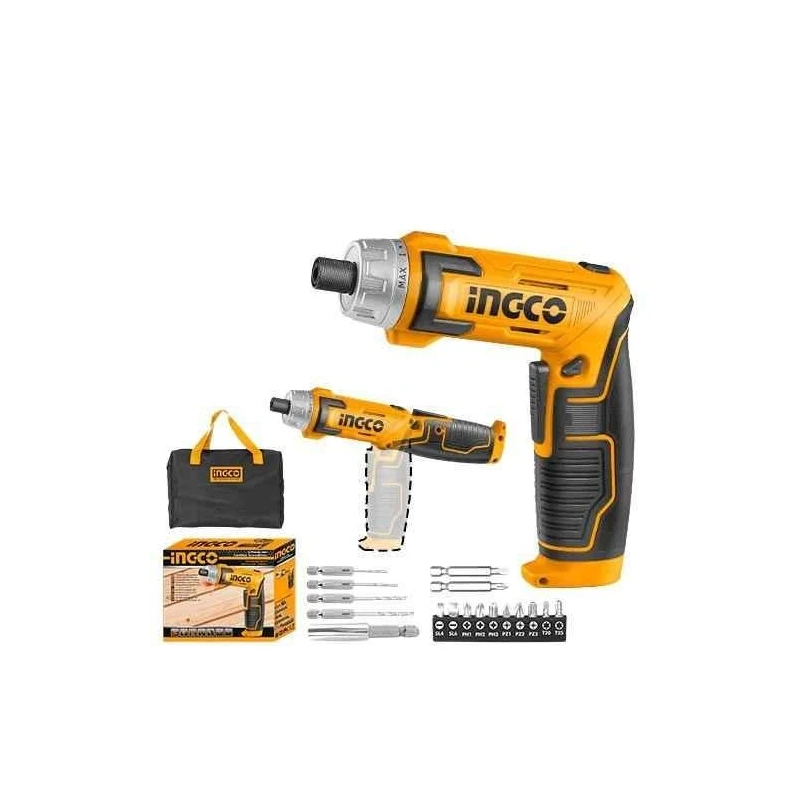 Ingco 4V 240rpm Lithium-ion Cordless ScrewdriverCSDLI0802 image-1