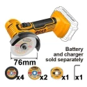 Ingco 20V Cordless Mini Angle Grinder without Battery & ChargerCAGLI7601 image-2