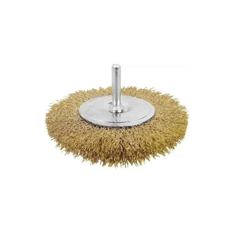 Ingco 6.35mm Cast Iron Wheels Wire BrushWB40501 image-1