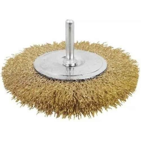 Ingco 6.35mm Cast Iron Wheels Wire BrushWB40501 image-1