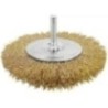 Ingco 6.35mm Cast Iron Wheels Wire Brush, WB40501