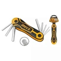 Ingco 2-8 mm Yellow & Black Hex Key SetHHK14081 image-1